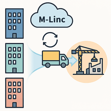 複数社データ自動連係