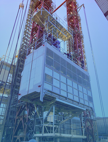 工事用エレベータ