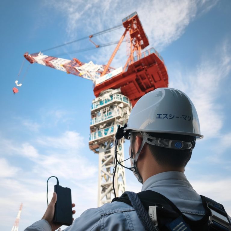 クレーン用デジタル合図無線の技術実証に成功 ～「スマホ無線機【スカイクリア】」が混信や超高揚程による通話障害を克服～